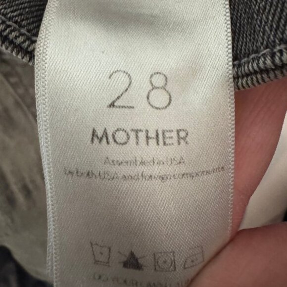 Mother Denim The Roller Ankle Fray Supermoon wide-leg jeans size 28 - Picture 6 of 6